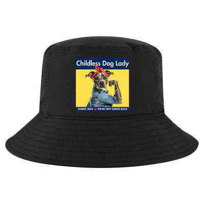 Childless Dog Lady Is Voting Kamala Election Usa 2024 Cool Comfort Performance Bucket Hat