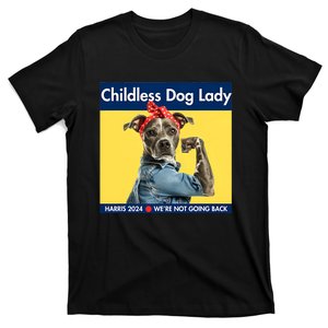 Childless Dog Lady Is Voting Kamala Election Usa 2024 T-Shirt