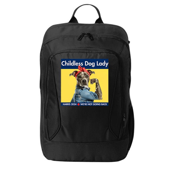 Childless Dog Lady Is Voting Kamala Election Usa 2024 City Backpack