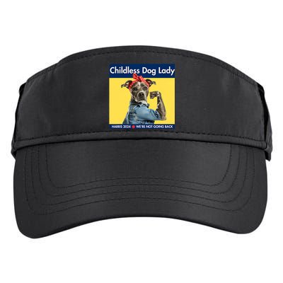 Childless Dog Lady Is Voting Kamala Election Usa 2024 Adult Drive Performance Visor