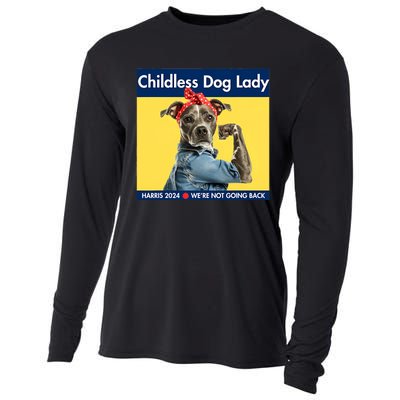 Childless Dog Lady Is Voting Kamala Election Usa 2024 Cooling Performance Long Sleeve Crew