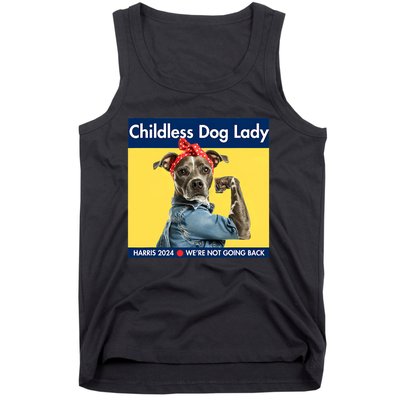 Childless Dog Lady Is Voting Kamala Election Usa 2024 Tank Top