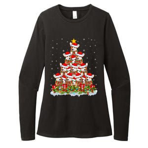 Corgi Dog Lover Xmas Tree Santa Christmas Corgi Meaningful Gift Womens CVC Long Sleeve Shirt