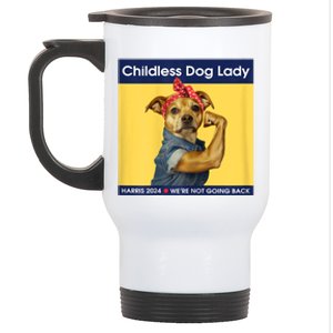 Childless Dog Lady Political Voting Election Stainless Steel Travel Mug