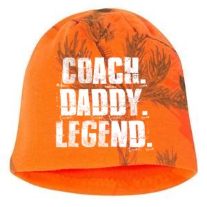 Coach Daddy Legend Motivational Coach Dad Fathers Day Gift Kati - Camo Knit Beanie