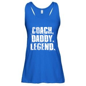 Coach Daddy Legend Motivational Coach Dad Fathers Day Gift Ladies Essential Flowy Tank