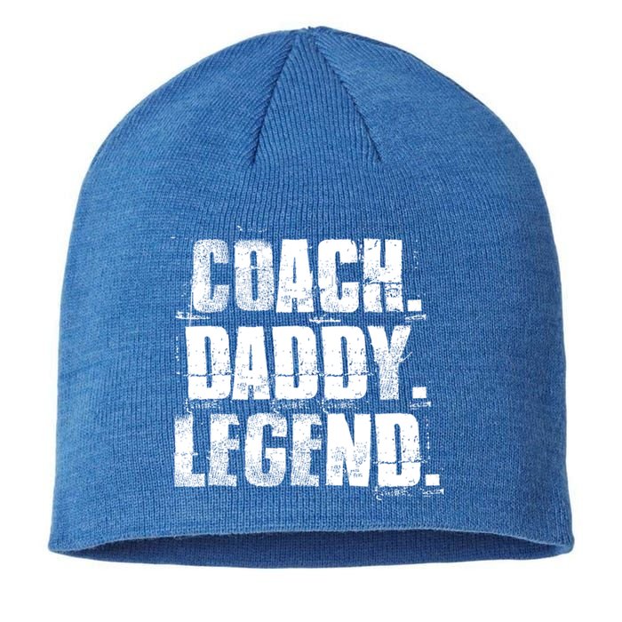 Coach Daddy Legend Motivational Coach Dad Fathers Day Gift Sustainable Beanie