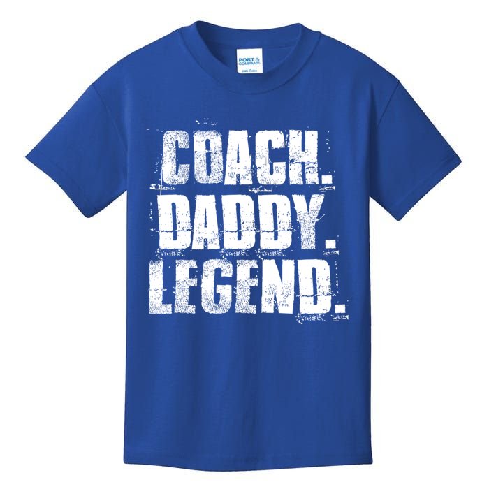 Coach Daddy Legend Motivational Coach Dad Fathers Day Gift Kids T-Shirt