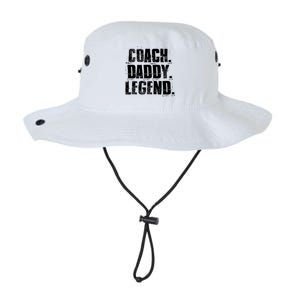 Coach Daddy Legend Motivational Coach Dad Fathers Day Gift Legacy Cool Fit Booney Bucket Hat