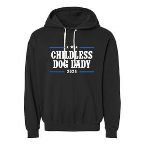 Childless Dog Lady Kamala Garment-Dyed Fleece Hoodie