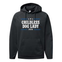 Childless Dog Lady Kamala Performance Fleece Hoodie