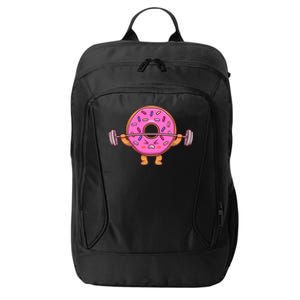 Cute Doughnut Lifting Dumbbel City Backpack