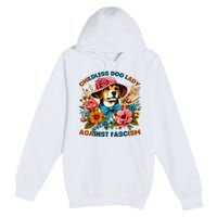 Childless Dog Lady Against Fascism Voting Kamala Dog Owners Premium Pullover Hoodie