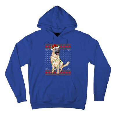 Christmas Dog Lighting Ugly Sweater Ger Shepherd Dog Xmas Cool Gift Hoodie