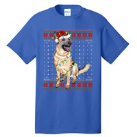 Christmas Dog Lighting Ugly Sweater Ger Shepherd Dog Xmas Cool Gift Tall T-Shirt