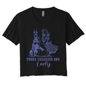 Childless Dog Ladies Vote Lady Election 2024 Women's Crop Top Tee