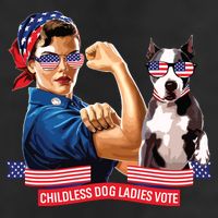 Childless Dog Lady Is Voting Kamala Election Usa 2024 7 Panel Mesh Trucker Snapback Hat