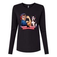 Childless Dog Lady Is Voting Kamala Election Usa 2024 Womens Cotton Relaxed Long Sleeve T-Shirt