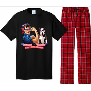 Childless Dog Lady Is Voting Kamala Election Usa 2024 Pajama Set