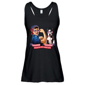 Childless Dog Lady Is Voting Kamala Election Usa 2024 Ladies Essential Flowy Tank