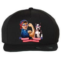 Childless Dog Lady Is Voting Kamala Election Usa 2024 Wool Snapback Cap