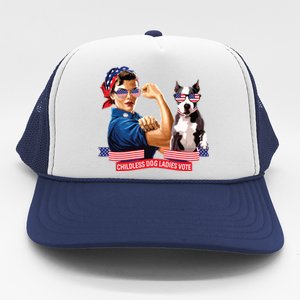 Childless Dog Lady Is Voting Kamala Election Usa 2024 Trucker Hat