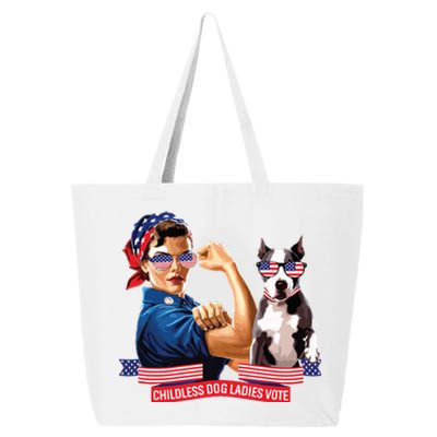 Childless Dog Lady Is Voting Kamala Election Usa 2024 25L Jumbo Tote