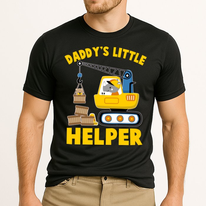 Cute Daddy's Little Helper Construction Cooling Performance Crew T-Shirt