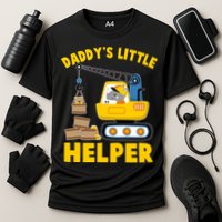 Cute Daddy's Little Helper Construction Cooling Performance Crew T-Shirt