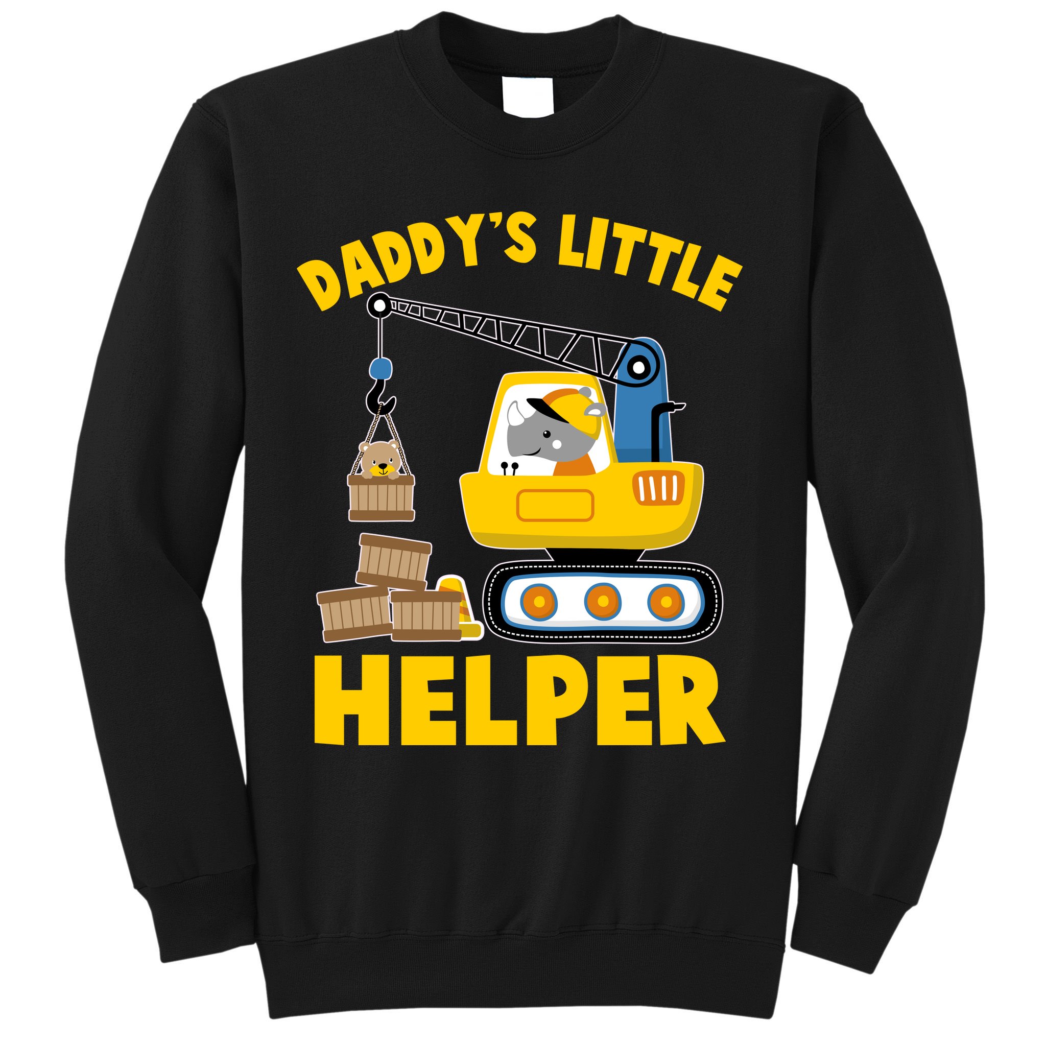 Cute Daddy's Little Helper Construction Sweatshirt