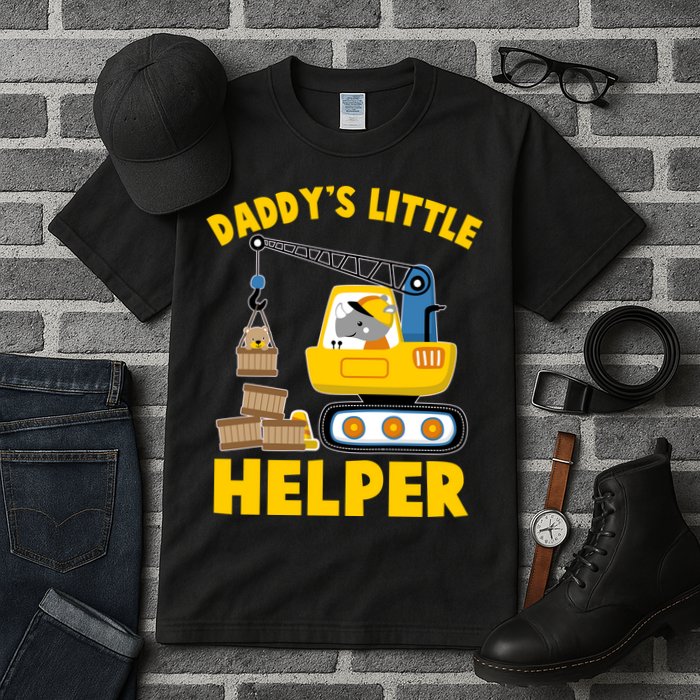 Cute Daddy's Little Helper Construction Tall T-Shirt