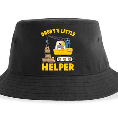Cute Daddy's Little Helper Construction Sustainable Bucket Hat