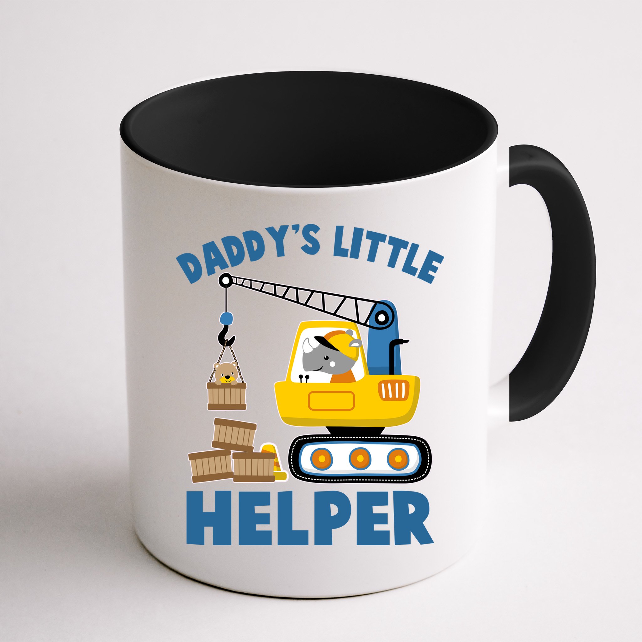 Cute Daddy's Little Helper Construction Mug