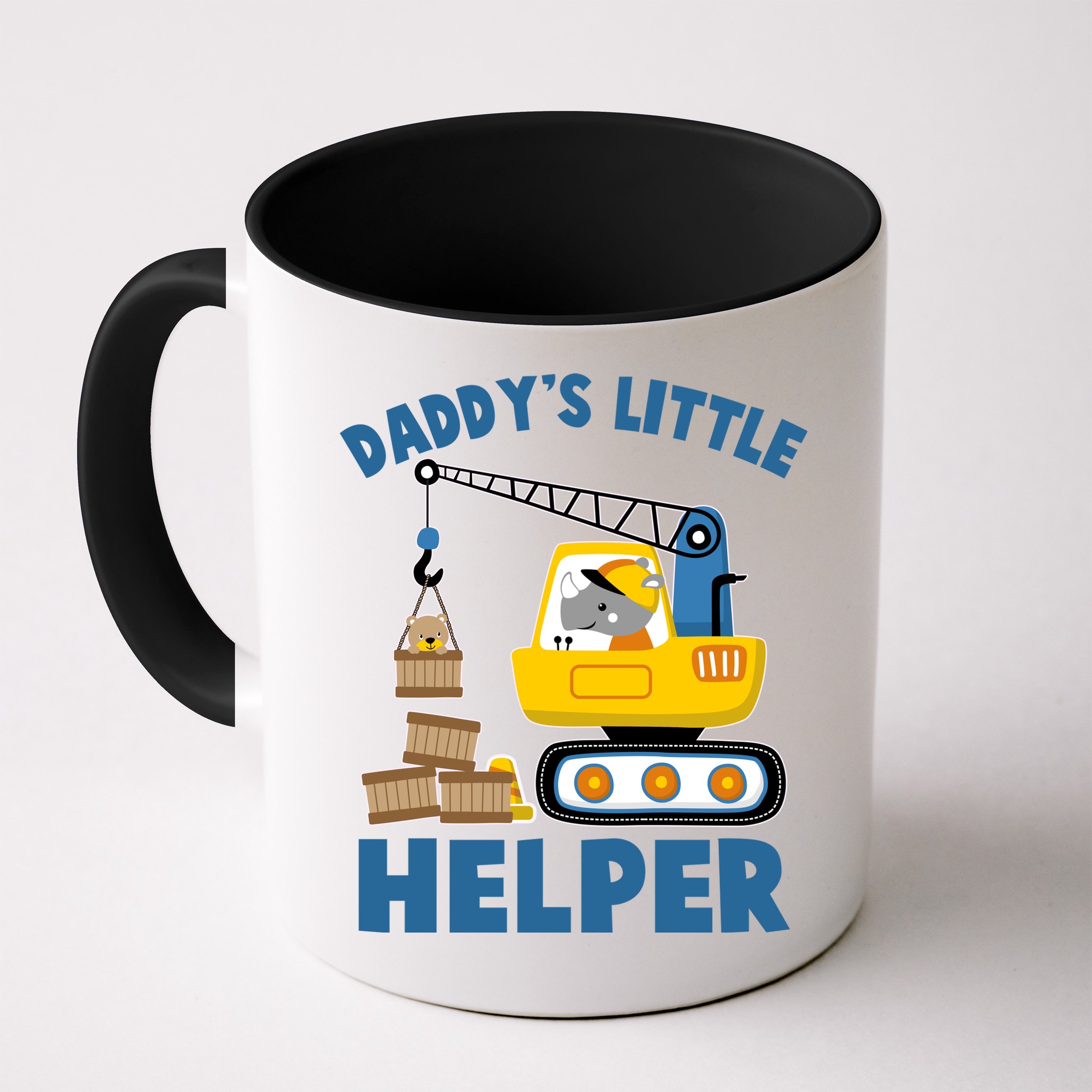 Cute Daddy's Little Helper Construction Mug