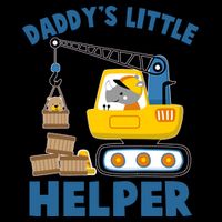 Cute Daddy's Little Helper Construction Mug