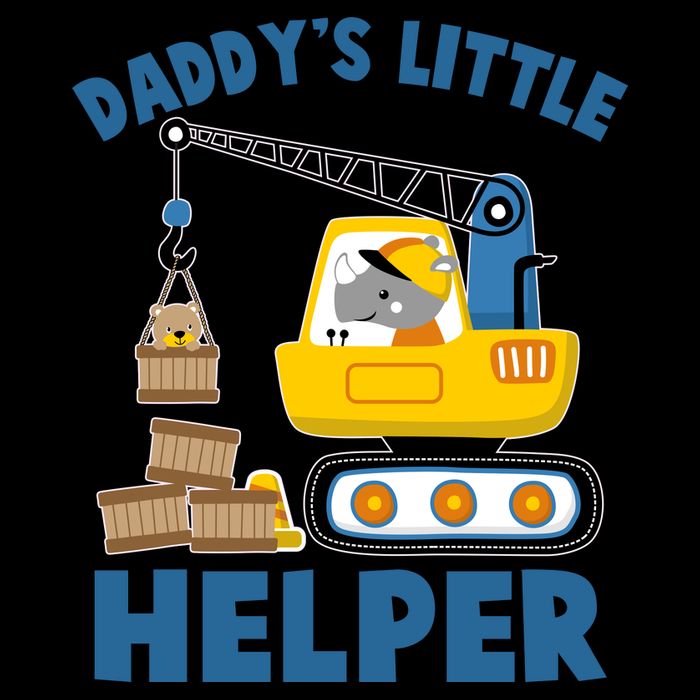 Cute Daddy's Little Helper Construction Mug