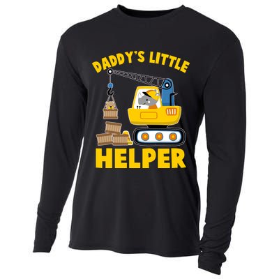 Cute Daddy's Little Helper Construction Cooling Performance Long Sleeve Crew