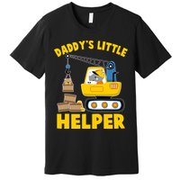 Cute Daddy's Little Helper Construction Premium T-Shirt