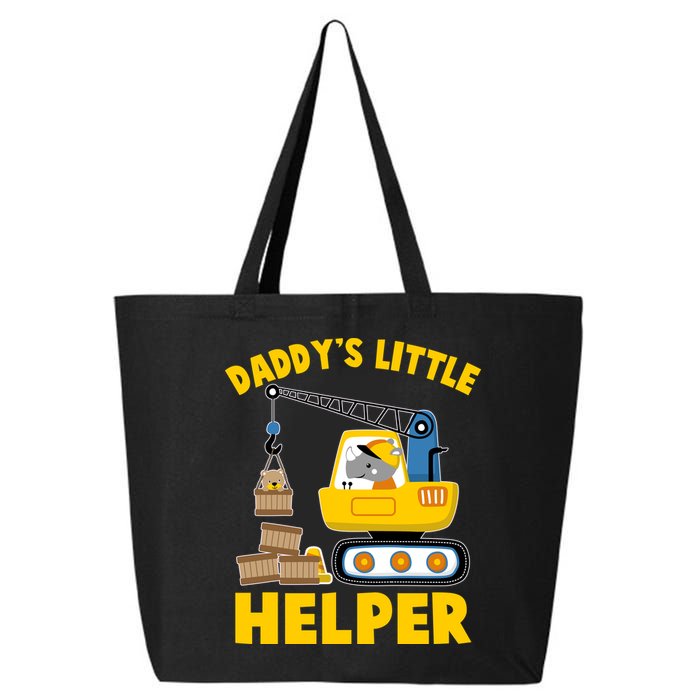 Cute Daddy's Little Helper Construction 25L Jumbo Tote