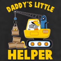 Cute Daddy's Little Helper Construction 25L Jumbo Tote