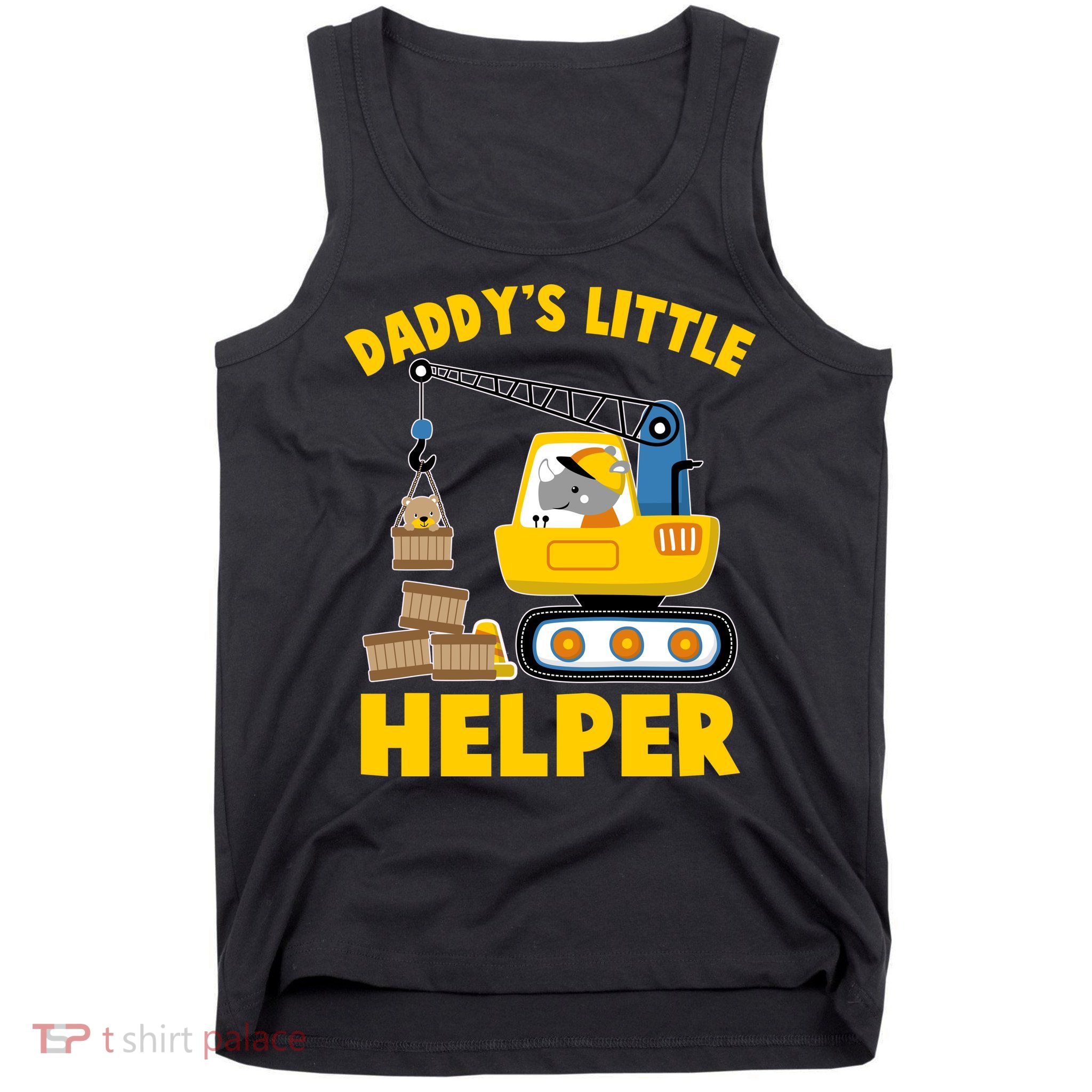 Cute Daddy's Little Helper Construction Tank Top