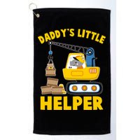 Cute Daddy's Little Helper Construction Golf Towel