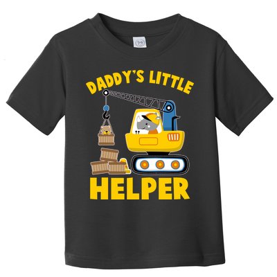 Cute Daddy's Little Helper Construction Toddler T-Shirt