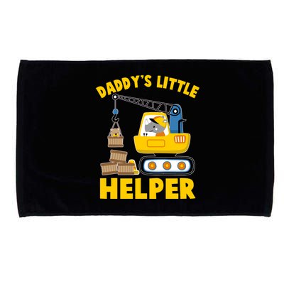 Cute Daddy's Little Helper Construction Microfiber Hand Towel