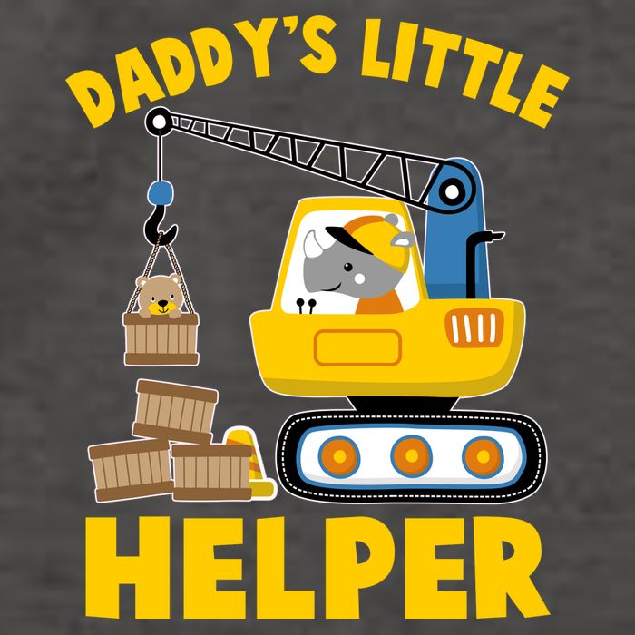 Cute Daddy's Little Helper Construction Vector Backpack