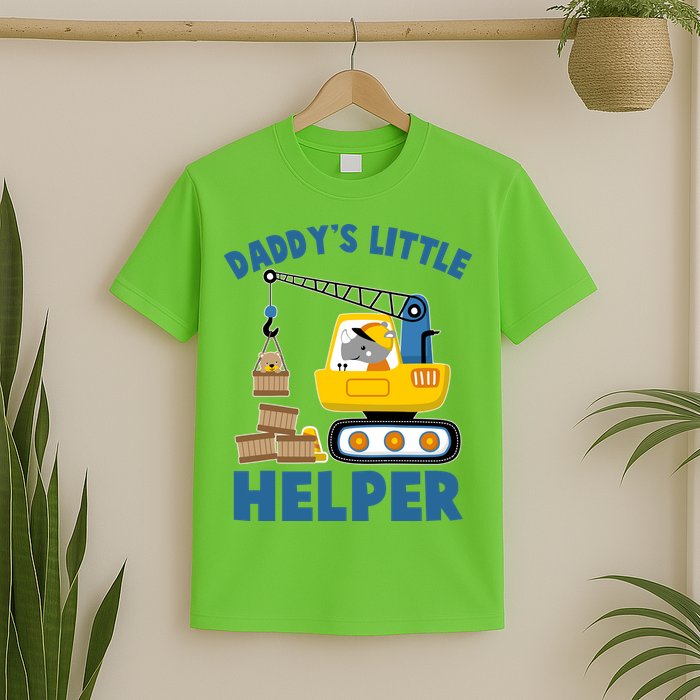 Cute Daddy's Little Helper Construction T-Shirt