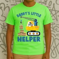 Cute Daddy's Little Helper Construction T-Shirt