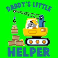 Cute Daddy's Little Helper Construction T-Shirt