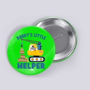 Cute Daddy's Little Helper Construction Button