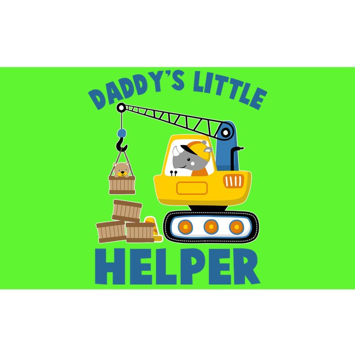 Cute Daddy's Little Helper Construction Bumper Sticker